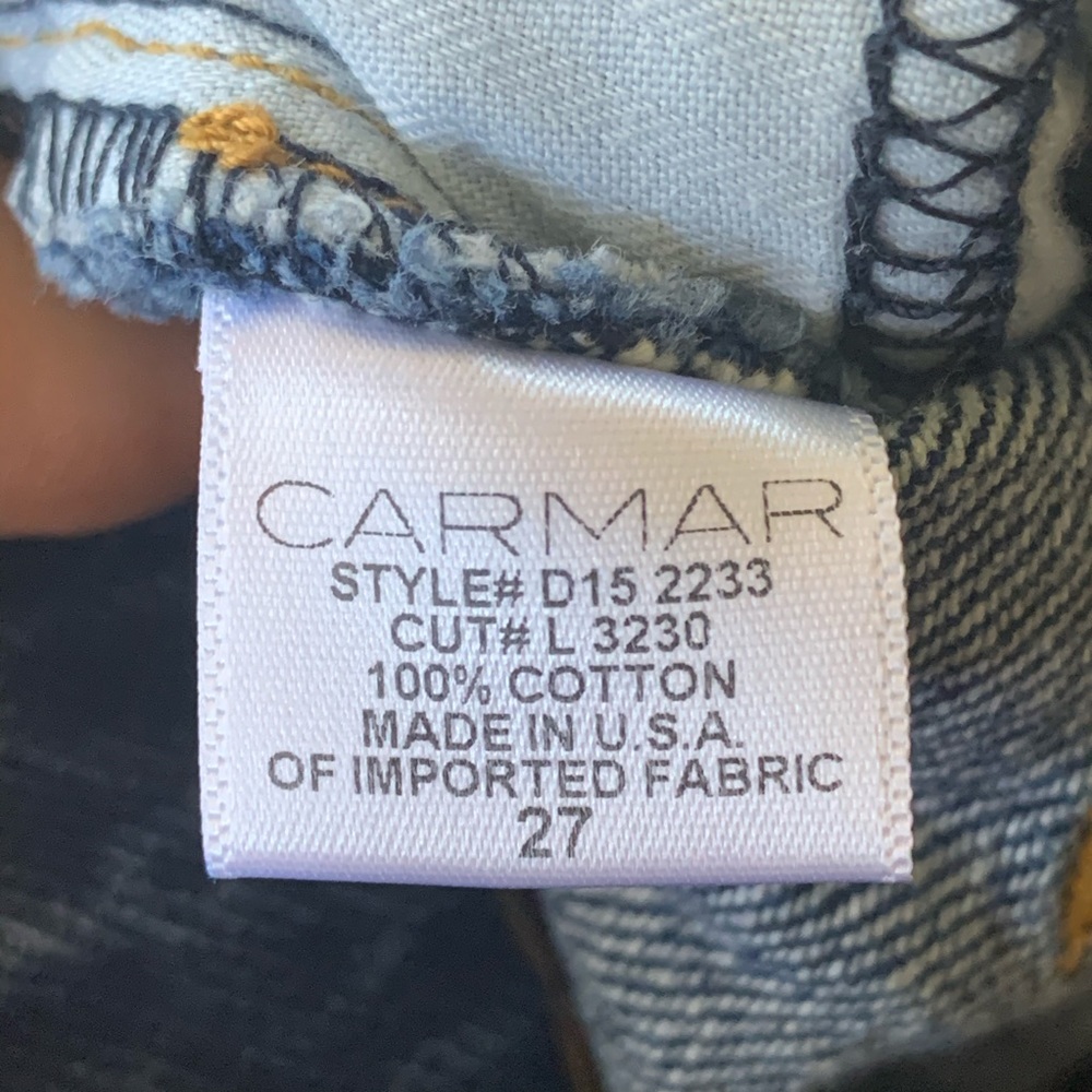 LF Carmar High Rise Distressed Jean Denim Skirt - Picture 4 of 9